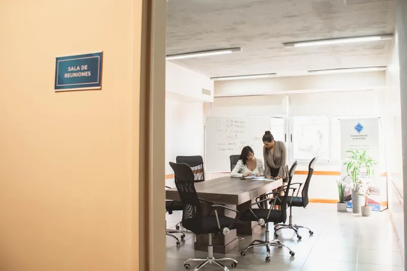 Sala de reuniones del estudio
